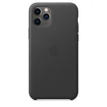 Кожаный чехол для iPhone 11 Pro, чёрный Кожаный чехол для iPhone 11 Pro, чёрный