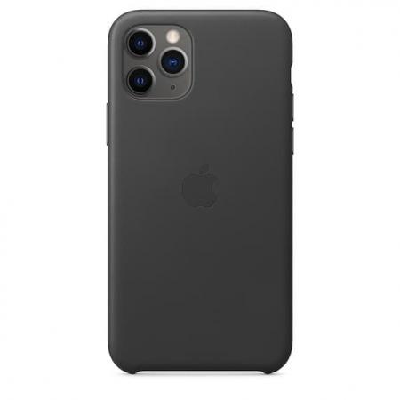 Кожаный чехол для iPhone 11 Pro, чёрный Кожаный чехол для iPhone 11 Pro, чёрный