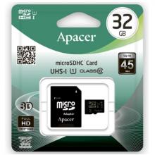 Карта памяти Apacer microSDHC 32GB Class10 UHS-I R/W 45/10 MB/s + adapter (AP32GMCSH10U1-R) Карта памяти Apacer microSDHC 32GB Class10 UHS-I R/W 45/10 MB/s + adapter (AP32GMCSH10U1-R)