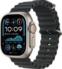 Apple Watch Ultra 2 (2024) 49mm Natural Titanium Case with Black Ocean Band Apple Watch Ultra 2 (2024) 49mm Natural Titanium Case with Black Ocean Band