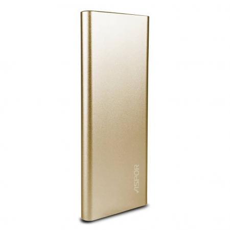 Power Bank Aspor 10000 mAh A383 Gold/Rose Gold/Black Power Bank Aspor 10000 mAh A383 Gold/Rose Gold/Black