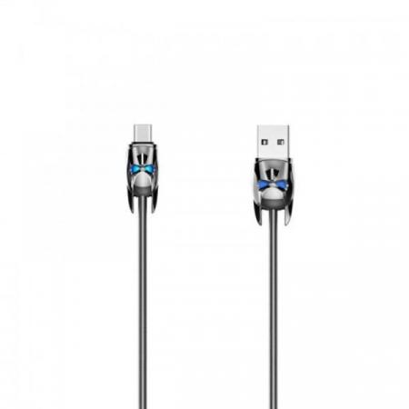 USB кабель Hoco U30 Shadow Knight charging cable Lightning (metal gray) USB кабель Hoco U30 Shadow Knight charging cable Lightning (metal gray)