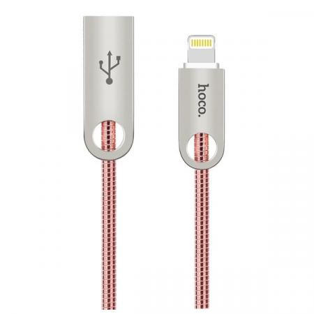 USB кабель Hoco U8 Zinc alloy metal charging cable Lightning (rose gold) USB кабель Hoco U8 Zinc alloy metal charging cable Lightning (rose gold)