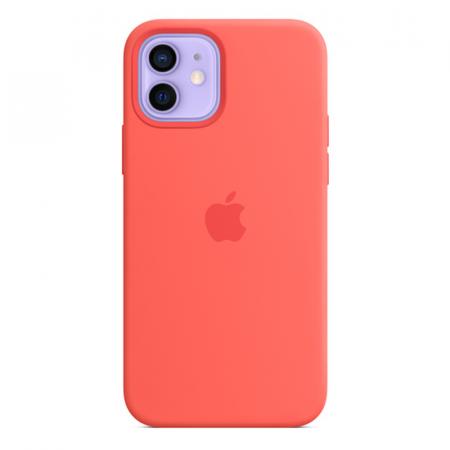 Силиконовый чехол MagSafe для  iPhone 12 mini, цвет «розовый цитрус» Силиконовый чехол MagSafe для  iPhone 12 mini, цвет «розовый цитрус»