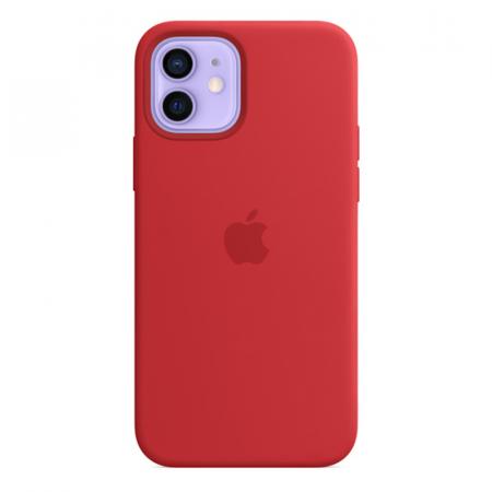 Силиконовый чехол MagSafe для iPhone 12 Pro/iPhone 12, красный цвет (PRODUCT)RED Силиконовый чехол MagSafe для iPhone 12 Pro/iPhone 12, красный цвет (PRODUCT)RED