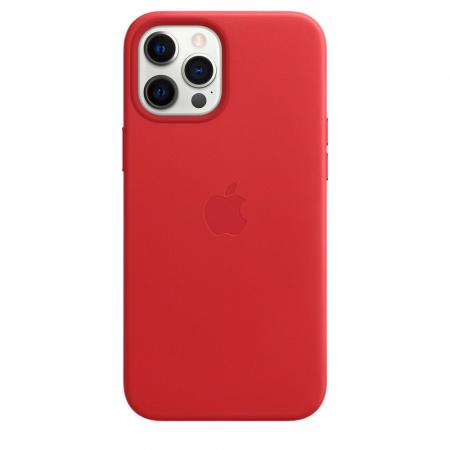 Кожаный чехол MagSafe для iPhone 12 Pro Max, (PRODUCT)RED Кожаный чехол MagSafe для iPhone 12 Pro Max, (PRODUCT)RED