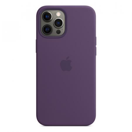 Силиконовый чехол MagSafe для iPhone 12 Pro Max, цвет «аметист» Силиконовый чехол MagSafe для iPhone 12 Pro Max, цвет «аметист»