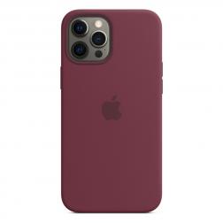 Силиконовый чехол MagSafe для iPhone 12 Pro Max, сливовый цвет