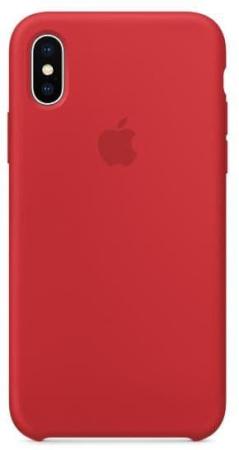 Чехол для iPhone X Силиконовый , цвет (Red) Чехол для iPhone X Силиконовый , цвет (Red)