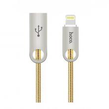 USB кабель Hoco U8 Zinc alloy metal charging cable Lightning (gold) USB кабель Hoco U8 Zinc alloy metal charging cable Lightning (gold)