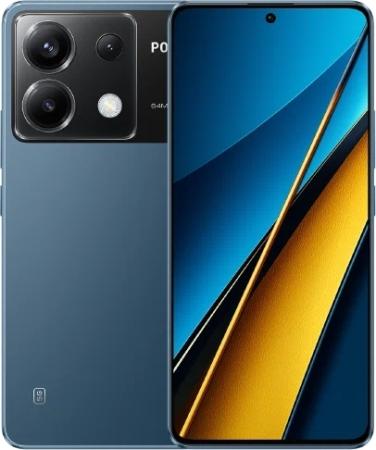 Смартфон Xiaomi POCO X6 12/256 ГБ, синий Смартфон Xiaomi POCO X6 12/256 ГБ, синий