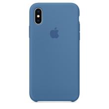Силиконовый чехол для iPhone X, цвет «синий деним» Силиконовый чехол для iPhone X, цвет «синий деним»