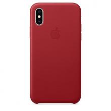 Кожанный чехол для iPhone XS Max, цвет красный Кожанный чехол для iPhone XS Max, цвет красный