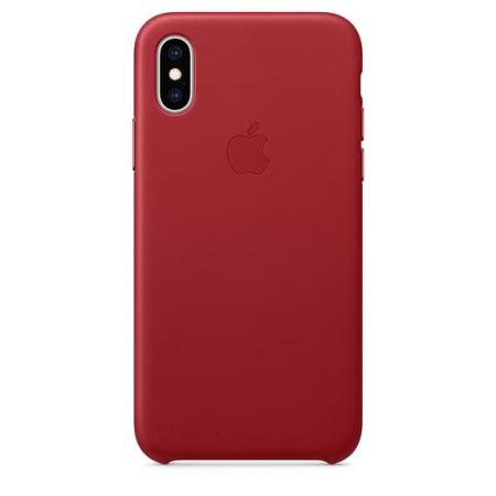Кожанный чехол для iPhone XS Max, цвет красный Кожанный чехол для iPhone XS Max, цвет красный