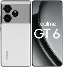 Смартфон Realme GT 6 12/256 ГБ, серебристый Смартфон Realme GT 6 12/256 ГБ, серебристый