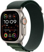 Apple Watch Ultra 2 (2024) 49mm Natural Titanium Case with Dark Green Alpine Loop Large Apple Watch Ultra 2 (2024) 49mm Natural Titanium Case with Dark Green Alpine Loop Large