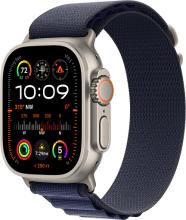 Apple Watch Ultra 2 (2024) 49mm Natural Titanium Case with Navy Alpine Loop Small Apple Watch Ultra 2 (2024) 49mm Natural Titanium Case with Navy Alpine Loop Small