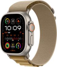 Apple Watch Ultra 2 (2024) 49mm Natural Titanium Case with Tan Alpine Loop Small Apple Watch Ultra 2 (2024) 49mm Natural Titanium Case with Tan Alpine Loop Small