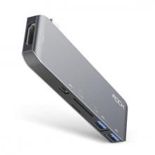Разветвитель USB Hub 6в1 Rock RCB0596 Type-с Разветвитель USB Hub 6в1 Rock RCB0596 Type-с