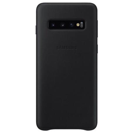 Кожаный чехол Leather Cover Samsung S10 черный Кожаный чехол Leather Cover Samsung S10 черный