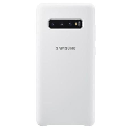 Чехол Samsung Silicone Cover для Galaxy S10 Plus белый Чехол Samsung Silicone Cover для Galaxy S10 Plus белый