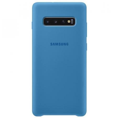Чехол Samsung Silicone Cover для Galaxy S10 Plus синий Чехол Samsung Silicone Cover для Galaxy S10 Plus синий