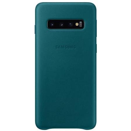 Кожаный чехол Leather Cover Samsung S10 зеленый Кожаный чехол Leather Cover Samsung S10 зеленый