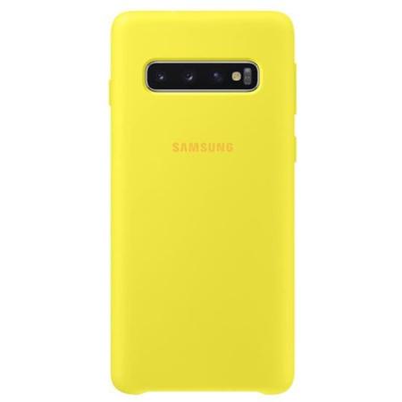 Чехол Samsung Silicone Cover для Galaxy S10 желтый Чехол Samsung Silicone Cover для Galaxy S10 желтый