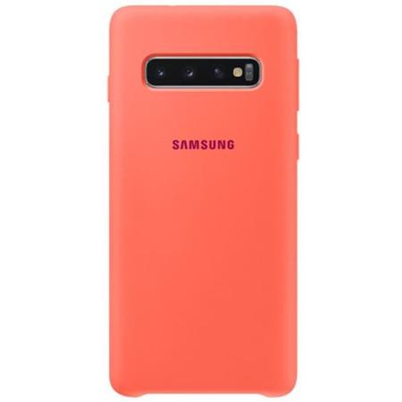 Чехол Samsung Silicone Cover для Galaxy S10 черный розовый Чехол Samsung Silicone Cover для Galaxy S10 черный розовый