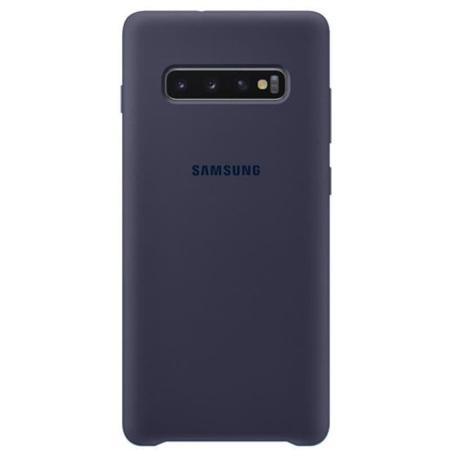 Чехол Samsung Silicone Cover для Galaxy S10 Plus темно-синий Чехол Samsung Silicone Cover для Galaxy S10 Plus темно-синий