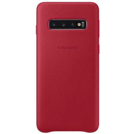 Кожаный чехол Leather Cover Samsung S10 красный Кожаный чехол Leather Cover Samsung S10 красный