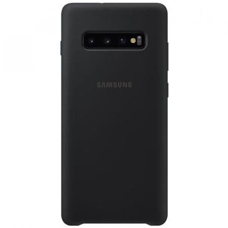 Чехол Samsung Silicone Cover для Galaxy S10 Plus черный Чехол Samsung Silicone Cover для Galaxy S10 Plus черный