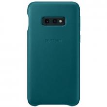 Кожаный чехол Leather Cover Samsung S10e зеленый Кожаный чехол Leather Cover Samsung S10e зеленый