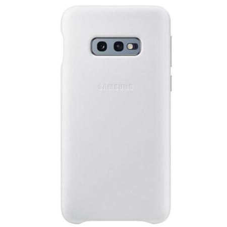 Кожаный чехол Leather Cover Samsung S10е белый Кожаный чехол Leather Cover Samsung S10е белый