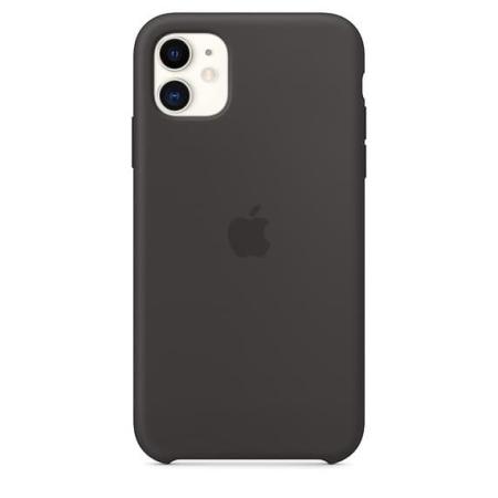 Силиконовый чехол для iPhone 11, чёрный  Силиконовый чехол для iPhone 11, чёрный