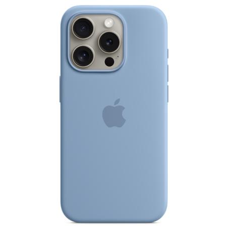 Чехол iPhone 15 Pro Silicone Case with MagSafe - Winter Blue Чехол iPhone 15 Pro Silicone Case with MagSafe - Winter Blue