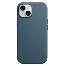 Чехол для iPhone 15 FineWoven Pacific Blue Чехол для iPhone 15 FineWoven Pacific Blue