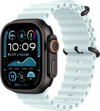 Apple Watch Ultra 2 (2024) 49mm Black Titanium Case with Ice Blue Ocean Band Apple Watch Ultra 2 (2024) 49mm Black Titanium Case with Ice Blue Ocean Band