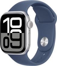 Apple Watch Series 10 42mm Silver Aluminum Case with Sport Band, Denim Apple Watch Series 10 42mm Silver Aluminum Case with Sport Band, Denim