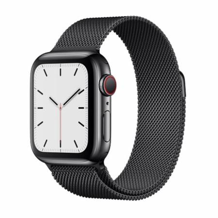 Apple Watch S5 40mm (Cellular) Space Black Stainless Steel / Black Milanese Loop Apple Watch S5 40mm (Cellular) Space Black Stainless Steel / Black Milanese Loop
