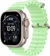 Apple Watch Ultra 3 (2025) 49mm Natural Titanium Case with Neon Green Ocean Band Apple Watch Ultra 3 (2025) 49mm Natural Titanium Case with Neon Green Ocean Band