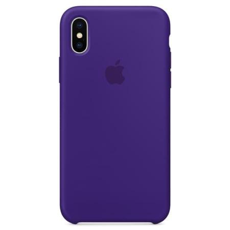 Чехол для iPhone X Силиконовый , цвет «ультрафиолет» Чехол для iPhone X Силиконовый , цвет «ультрафиолет»