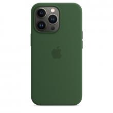 Силиконовый чехол MagSafe для iPhone 13 Pro Max, цвет «зелёный клевер» Силиконовый чехол MagSafe для iPhone 13 Pro Max, цвет «зелёный клевер»