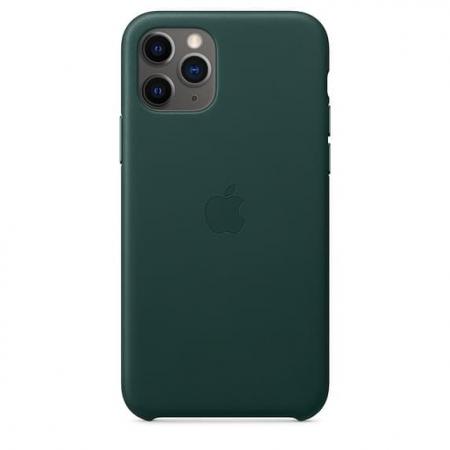 Кожаный чехол для iPhone 11 Pro Max, цвет зелёный лес Кожаный чехол для iPhone 11 Pro Max, цвет зелёный лес
